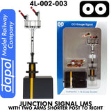 Junction Signal LMS with Two Arms Shorter Post to Right |  Dapol | 4L-002-003