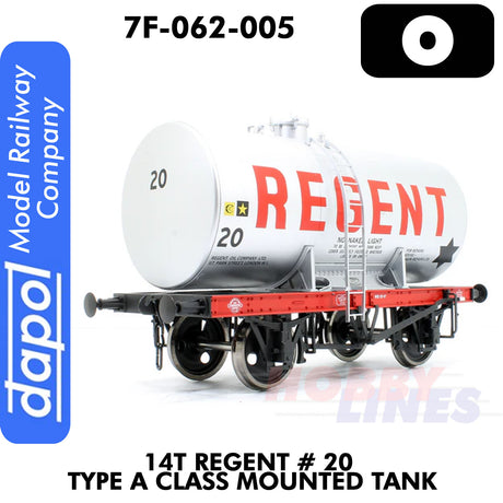 14T Regent #20 A Class Mounted Tank | Dapol | 7F-062-005