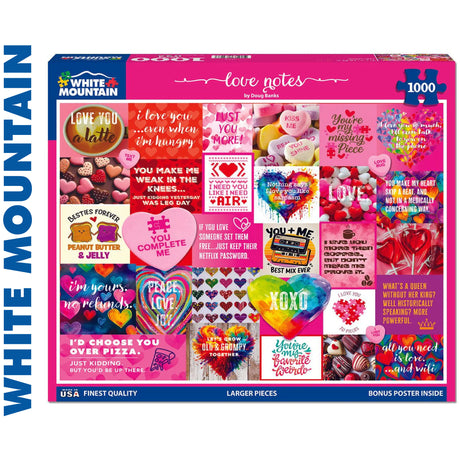 Love Notes - 1000pc Puzzle | White Mountain |  2168pz