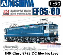 Load image into Gallery viewer, JNR Class EF65 Electric Locomotive 1;50 scale O gauge railways kit Aoshima 05342
