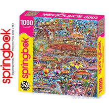 Load image into Gallery viewer, MIDWAY MANIA 1000 pc Funfair SPRINGBOK Jigsaw Puzzle Random Cut Super Deluxe
