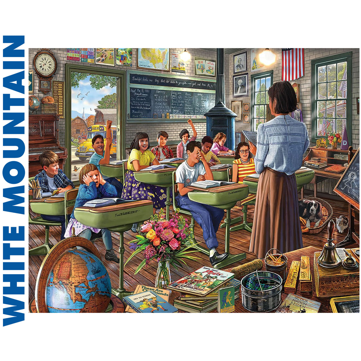 Vintage Classroom - 1000pc Puzzle | White Mountain |  1978pz