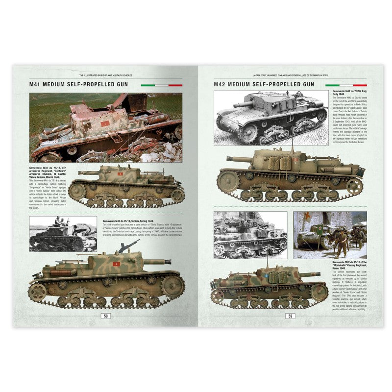 The Illustrated Guide of WWII - Axis Military Vehicles | Ammo by Mig Jimenez | MIG6308