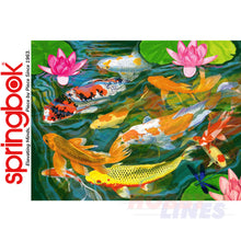 Load image into Gallery viewer, KOI POND 1000 piece SPRINGBOK Jigsaw Puzzle Random Cut Super Deluxe
