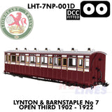 Lynton & Barnstaple No.7 Open Third - DCC - 1:43.5 OO | Lionheart Trains |  LHT-7NP-001D