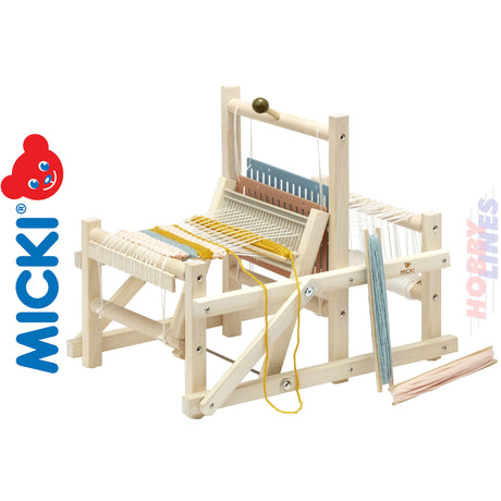 WEAVING LOOM Kit with Yarn Wooden Frame Micki Sweden 10-2234-00