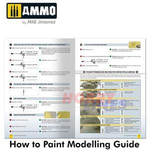 Ammo How to Paint With the AIRBRUSH Modelling Guide Book English Mig MIG6131