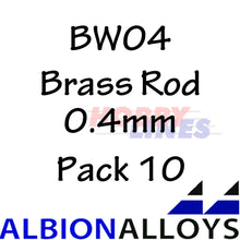 Load image into Gallery viewer, Brass Rod ALBION ALLOYS Precision Metal Model Materials Various Sizes BW02 BW
