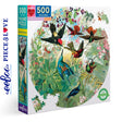 Hummingbirds 500 pc Round Puzzle | eeBoo |  PZFHMB