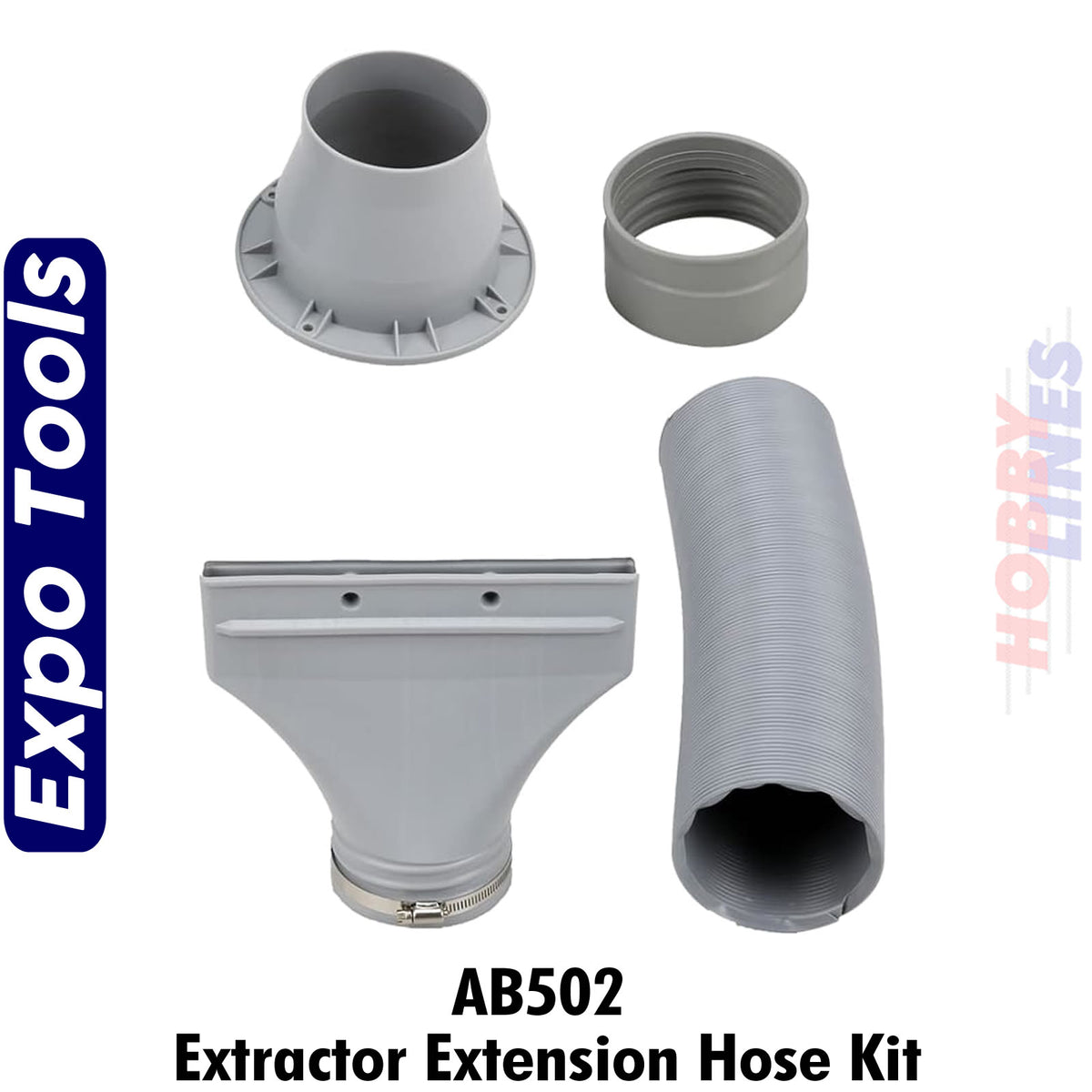 Extension Hose Set AB502 for AB500 Portable Spray Booth Paint Extraction EXPO