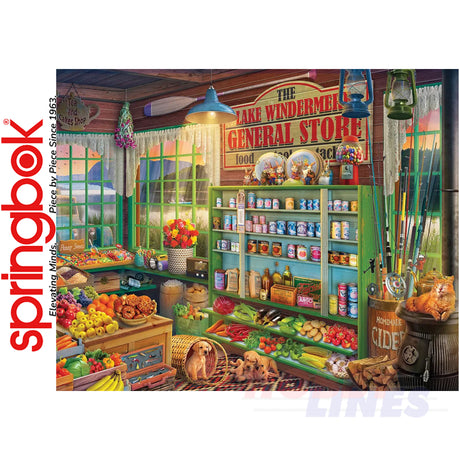 LAKE WINDERMERE GENERAL STORE 1000 piece SPRINGBOK Jigsaw Puzzle Random Cut Super Deluxe