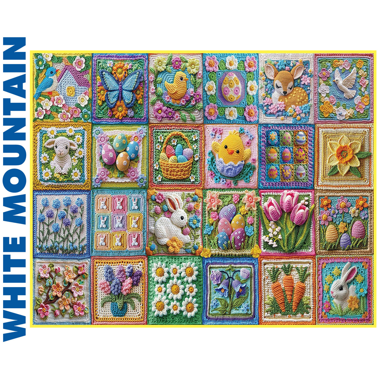Easter Crochet - 1000pc Puzzle | White Mountain | 2096pz