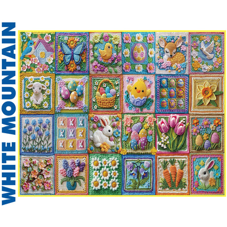 Easter Crochet - 1000pc Puzzle | White Mountain | 2096pz
