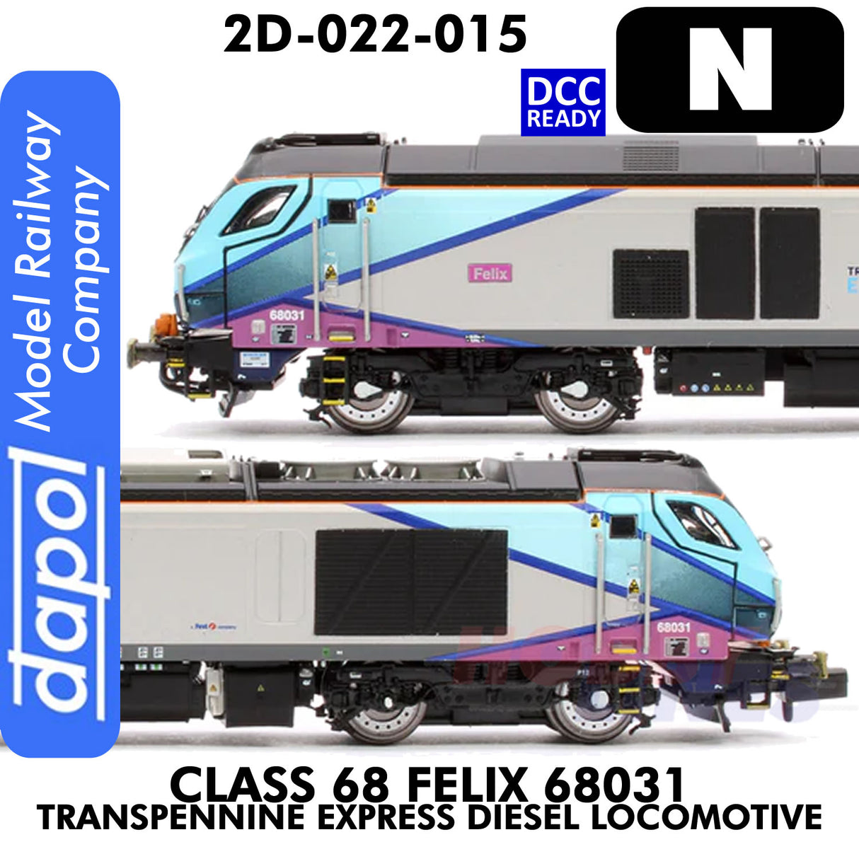 Class 68 Felix 68031 Transpennine Express  - DCC ready |  Dapol | 2D-022-015