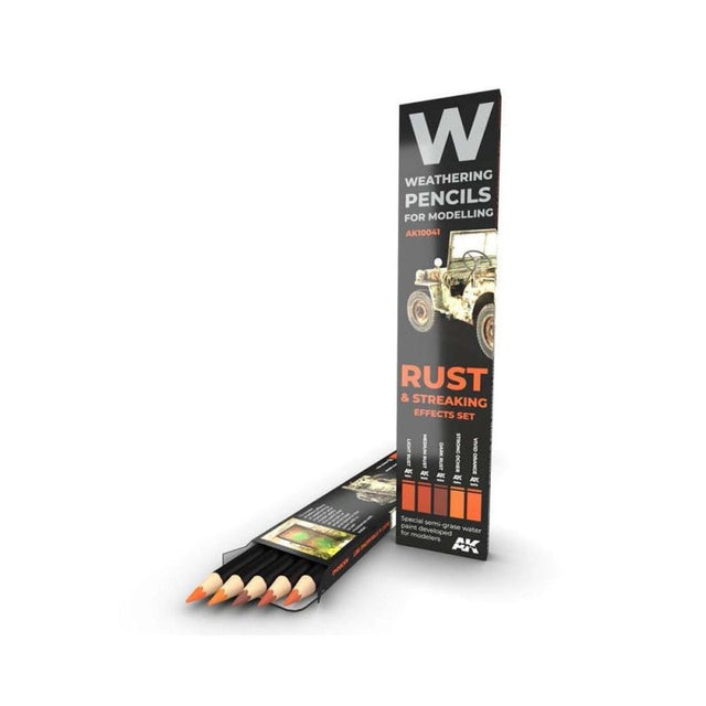 Weathering Pencils - Rust and Streaking Set | AK interactive | AK10041