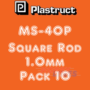 SOLID SQUARE ROD range styrene ABS plastic polystyrene  MS PLASTRUCT