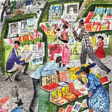 eeBoo PARIS BOOKSELLER 1000 pc Square Jigsaw Puzzle Super Deluxe PZTPBS