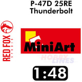 P-47D 25RE Thunderbolt for 1:48 Minart kit Red Fox Studio RFSQS-48143