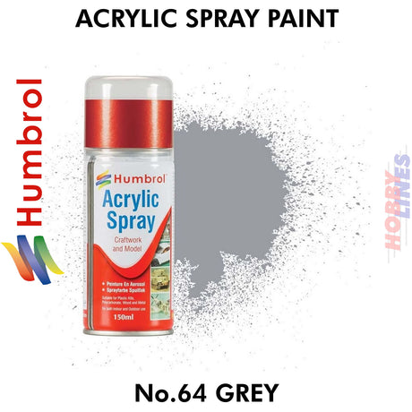 No 64 Grey 150ML Humbrol Sprays 