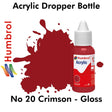Acrylic Dropper - No 20 Crimson - Gloss | Humbrol | DB0020