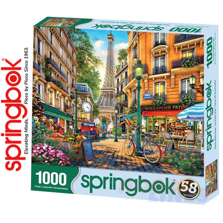 PARIS AFTERNOON 1000 piece SPRINGBOK Jigsaw Puzzle Random Cut Super Deluxe