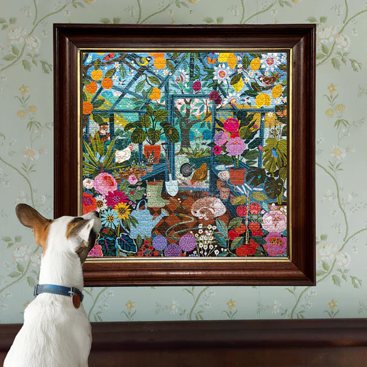 eeBoo ENGLISH GREENHOUSE 1000 pc Square Jigsaw Puzzle Super Deluxe PZTENG