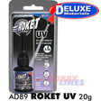 ROKET UV 2g adhesive & activation light plastic wood metal AD89 Deluxe Materials
