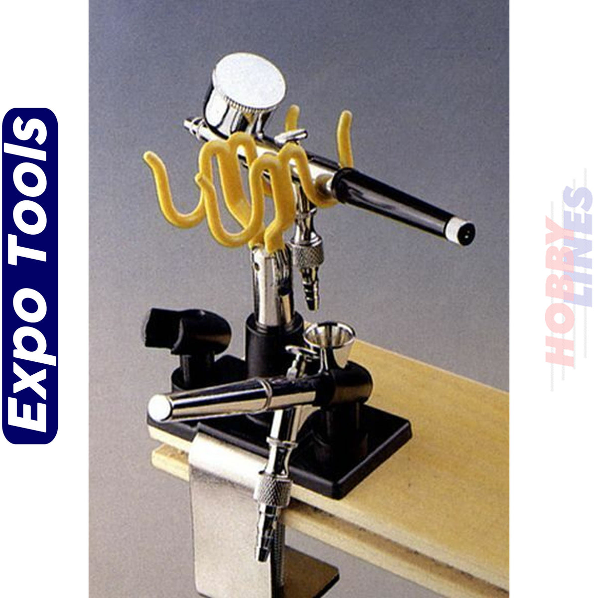 AIRBRUSH HOLDER & clamp Holds up to 4 airbrushes Expo Tools BA099