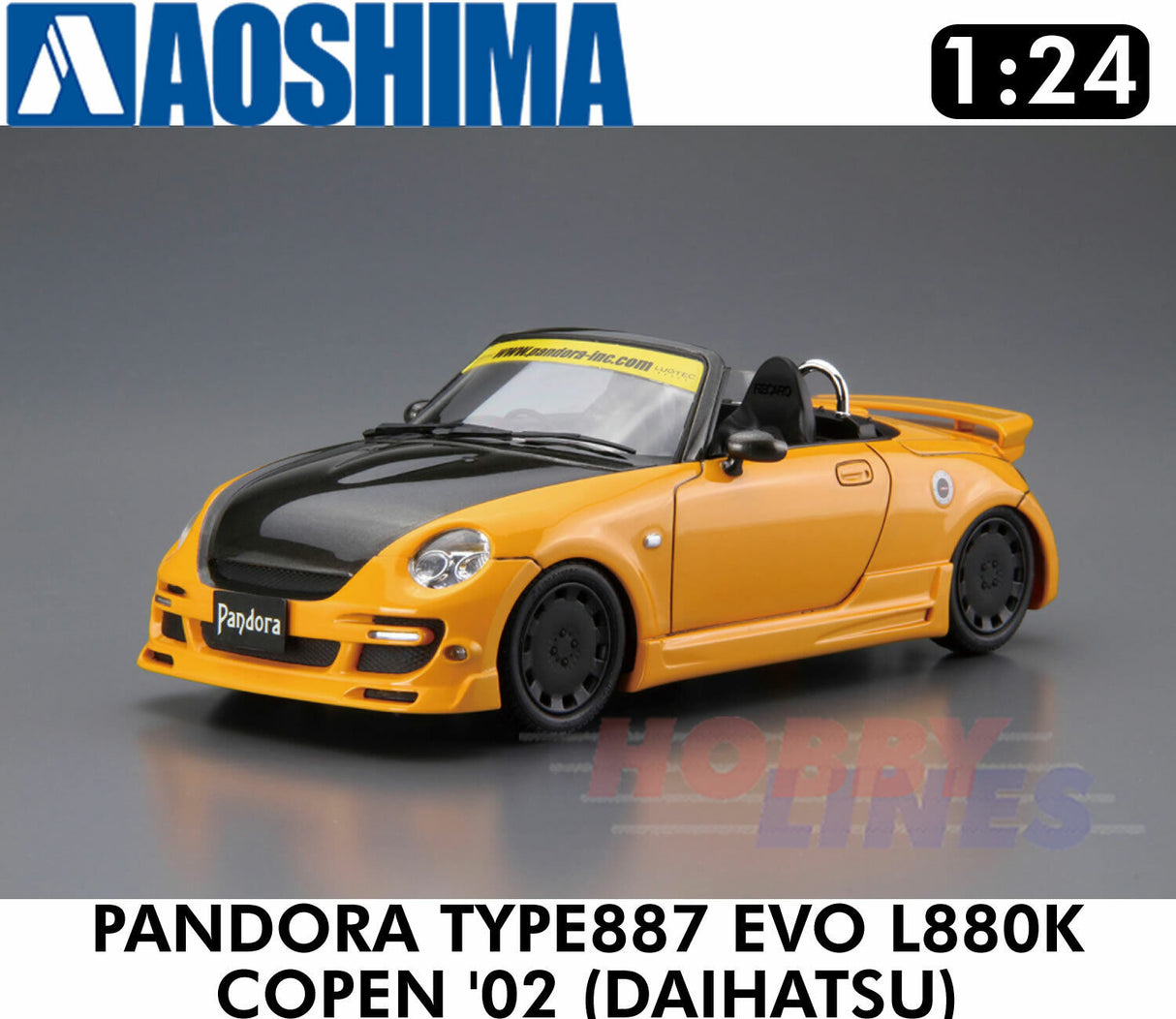 PANDORA TYPE887 EVO? L880K COPEN '02 DAIHATSU 1:24 scale model kit Aoshima 05898