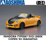 PANDORA TYPE887 EVO? L880K COPEN '02 DAIHATSU 1:24 scale model kit Aoshima 05898