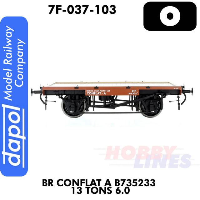 B R Conflat A B735233 13 Tons 6.0 Wagon | Dapol | 7F-037-103