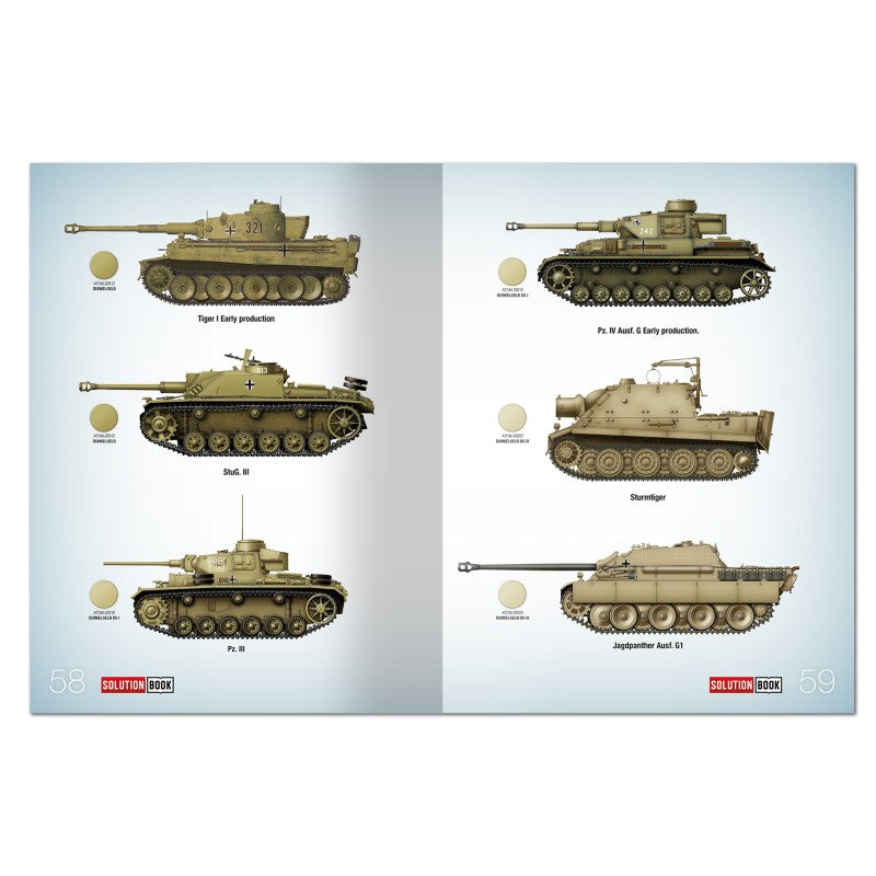 Solution Book 35 -  How to Paint WWII German Dunkelgelb Vehicles | Ammo by Mig Jimenez | MIG6537