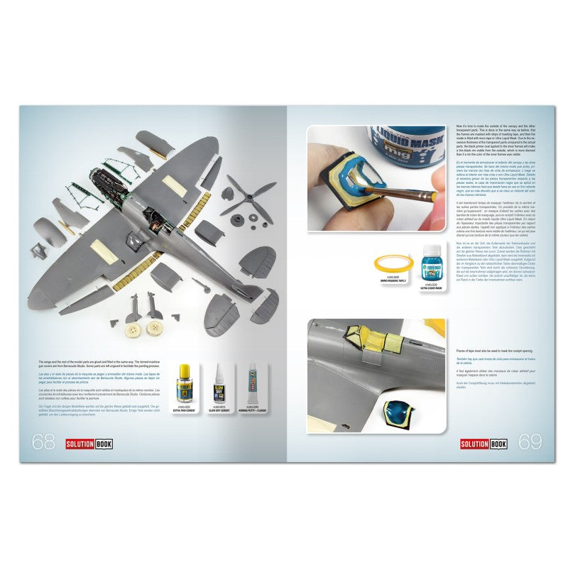 Solution Book Mini 34 - Black Edition  - How to Paint Late WWII RAF Aircraft | Ammo by Mig Jimenez | MIG6536
