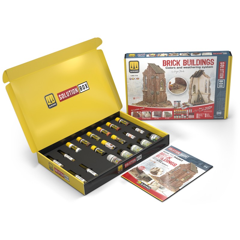Solution Box 09 - Brick Buildings | Ammo by Mig Jimenez | MIG7710