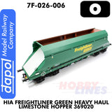 HIA Freightliner Green Heavy Haul Limestone Hopper 369020  | Dapol | 7F-026-006