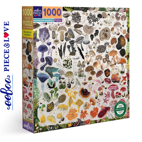 Mushroom Rainbow  1000 pc Puzzle | eeBoo | PZTMRW