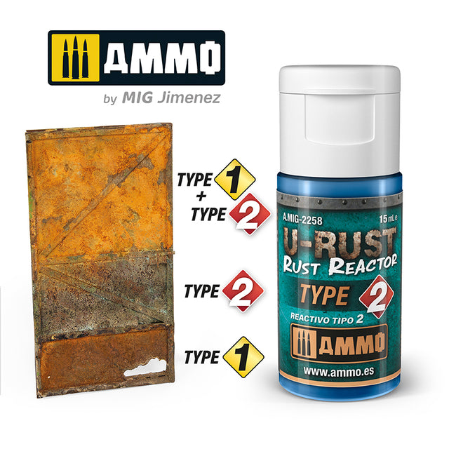 U-Rust - Rust Reactor Type 2 - 15ml | Ammo by Mig Jimenez | MIG2258