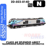 Class 68 Splendid 68027 Transpennine Express Diesel - DCC Fitted | Dapol | 2D-022-014D
