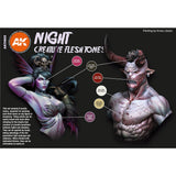 Night Creature Flesh Tones - 3G Acrylic Paint x 6 | AK interactive | AK11602