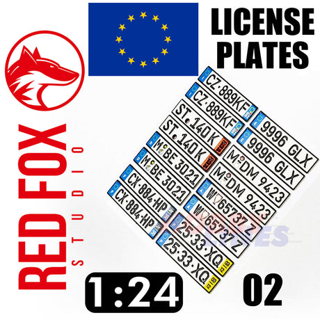 1/24 European Lincense plates vol.02