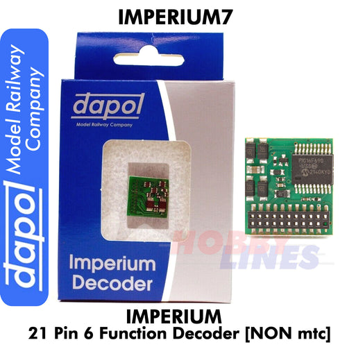 Imperium7 21 Pin 6 Function Decoder NON mtc Imperium 7 Dapol Model Railway