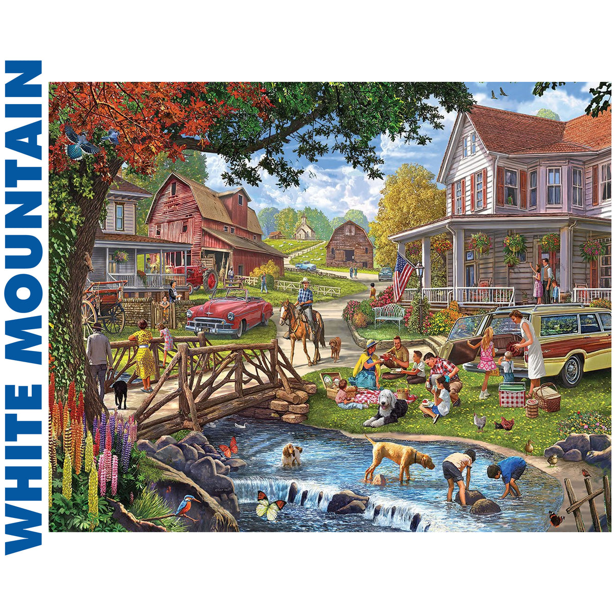 Family Picnic - 1000pc Puzzle | White Mountain | 1992pz