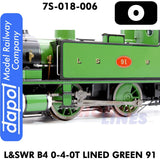 L&SWR B4 0-4-0T Lined Green 91 | Dapol | 7S-018-006