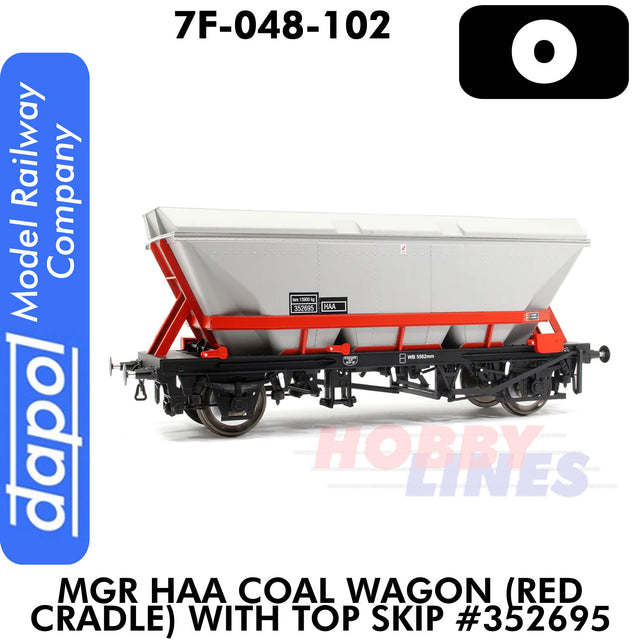 MGR HAA Coal Wagon Red Cradle with Top Skip - #352695 | Dapol | 7F-048-102