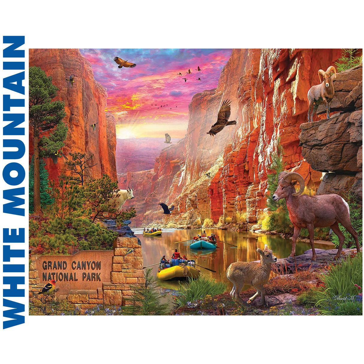 Grand Canyon - 1000pc Puzzle | White Mountain | 1786pz