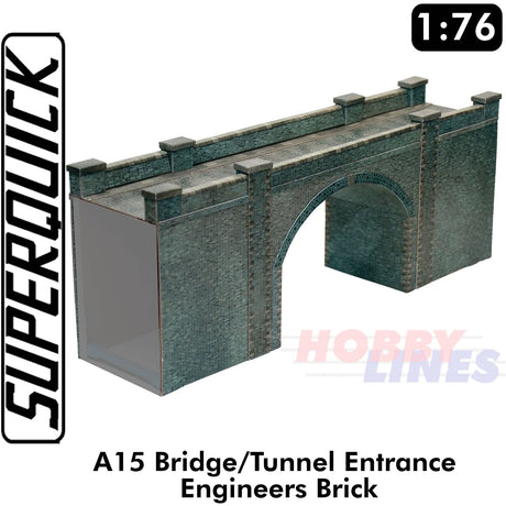 BLUE BRICK BRIDGE 1:72 Scale OO HO Gauge Railways Building Series A15 SuperQuick