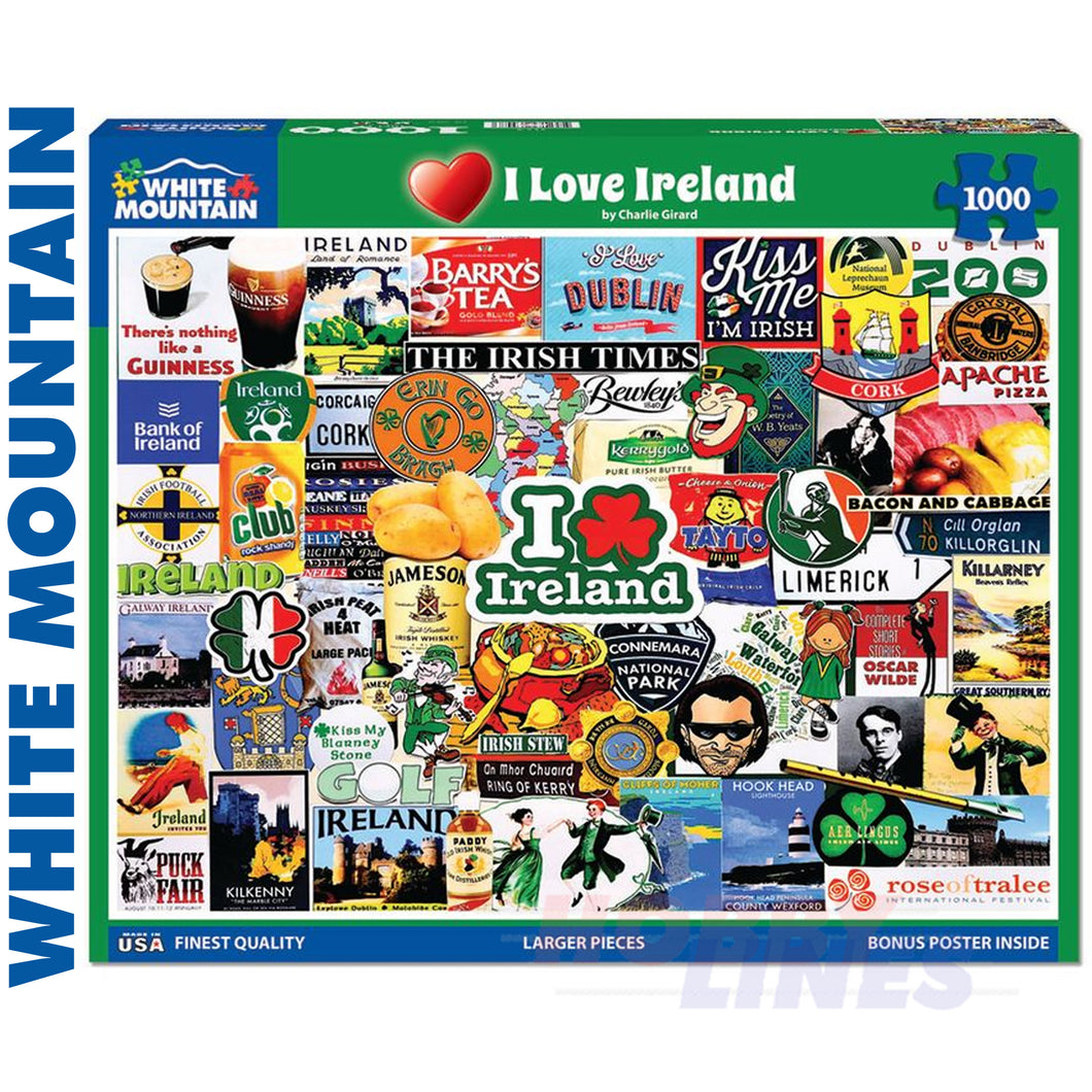 I LOVE IRELAND 1000 pc Jigsaw Puzzle v1774