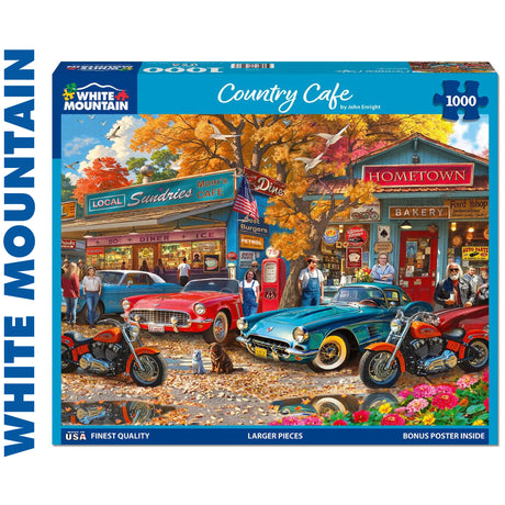 Country Café - 1000pc Puzzle | White Mountain | 2174pz