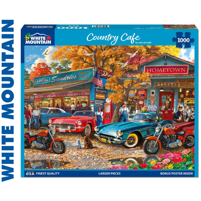 Country Café - 1000pc Puzzle | White Mountain | 2174pz