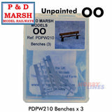 Benches x 3 - Unpainted | P&D Marsh  | PW210